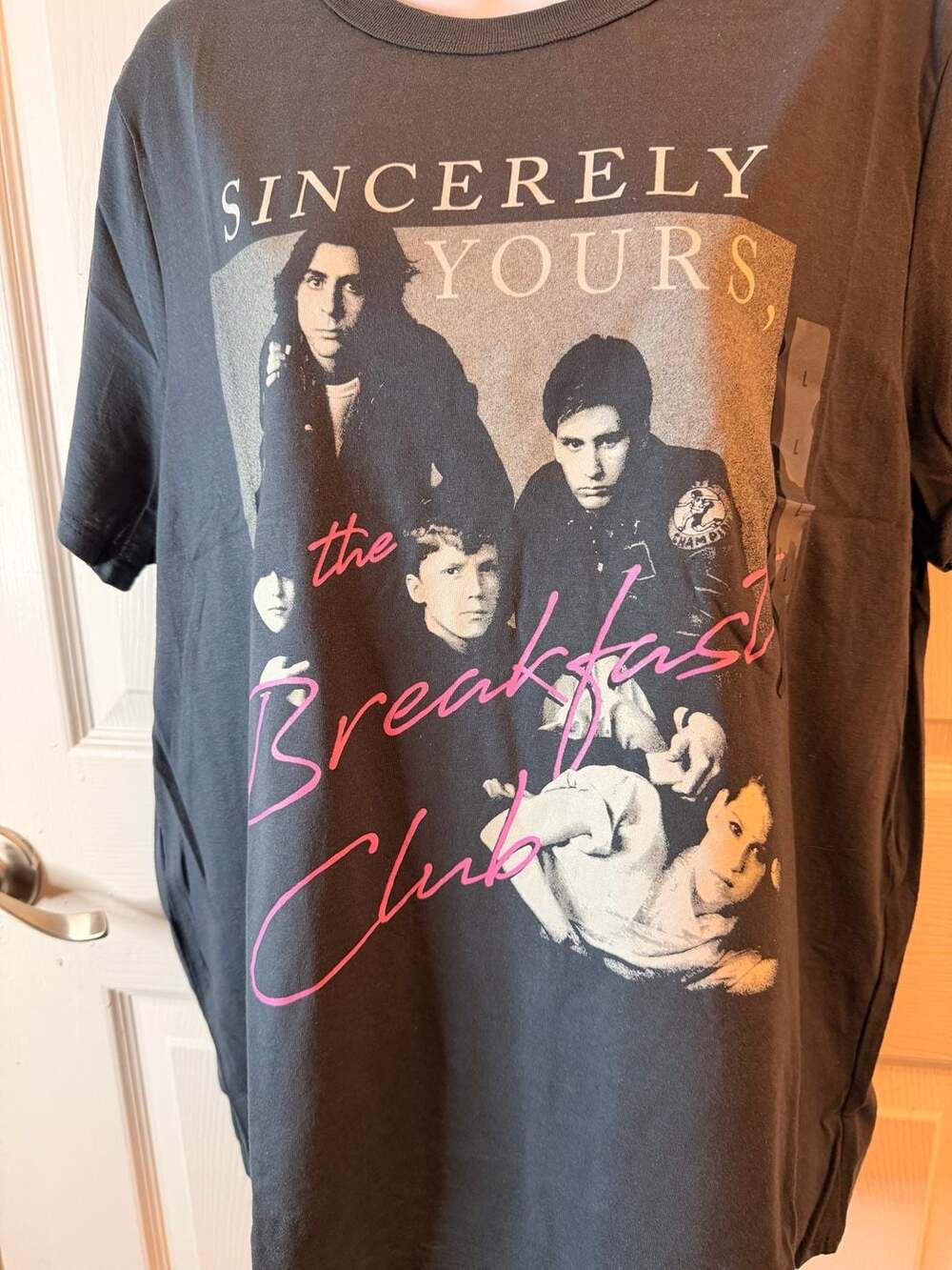 Hybrid Apparel The Breakfast Club T-Shirt Size L Ombre Blue Graphic